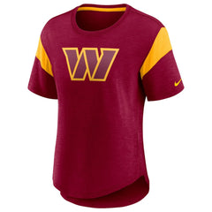 Washington Commanders Women's Primary Logo Fashion Top - Burgundy outlet