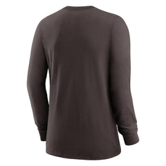Cleveland Browns Women's Prime Split Long Sleeve T-Shirt - Brown outlet