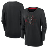 Atlanta Falcons Women's Rewind Playback Icon Performance Pullover Sweatshirt - Black outlet