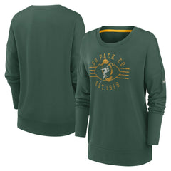 Green Bay Packers Women's Rewind Playback Icon Performance Pullover Sweatshirt - Green outlet