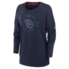 Tennessee Titans Women's Rewind Playback Icon Performance Pullover Sweatshirt - Navy discount