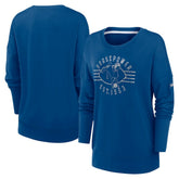 Indianapolis Colts Women's Rewind Playback Icon Performance Pullover Sweatshirt - Royal cheap