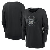 Las Vegas Raiders Women's Rewind Playback Icon Performance Pullover Sweatshirt - Black online