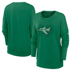 New York Jets Women's Rewind Playback Icon Performance Pullover Sweatshirt - Green on sale