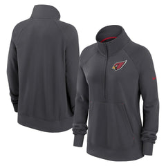 Arizona Cardinals Women's Premium Raglan Performance Half-Zip Sweatshirt - Charcoal cheap