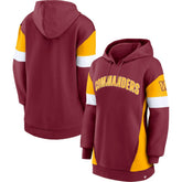Washington Commanders Women's Lock It Down Pullover Hoodie - Burgundy/Gold online