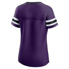 Baltimore Ravens Women's Original State Lace-Up T-Shirt - Purple on sale
