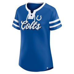 Indianapolis Colts Women's Original State Lace-Up T-Shirt - Royal sale