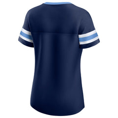 Tennessee Titans Women's Original State Lace-Up T-Shirt - Navy on sale