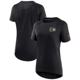 Philadelphia Flyers Fanatics Women's Authentic Pro Rink Raglan Tech T-Shirt - Black T-shirts