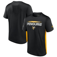 Pittsburgh Penguins Fanatics Authentic Pro Rink Tech T-Shirt - Black/Gold T-shirts