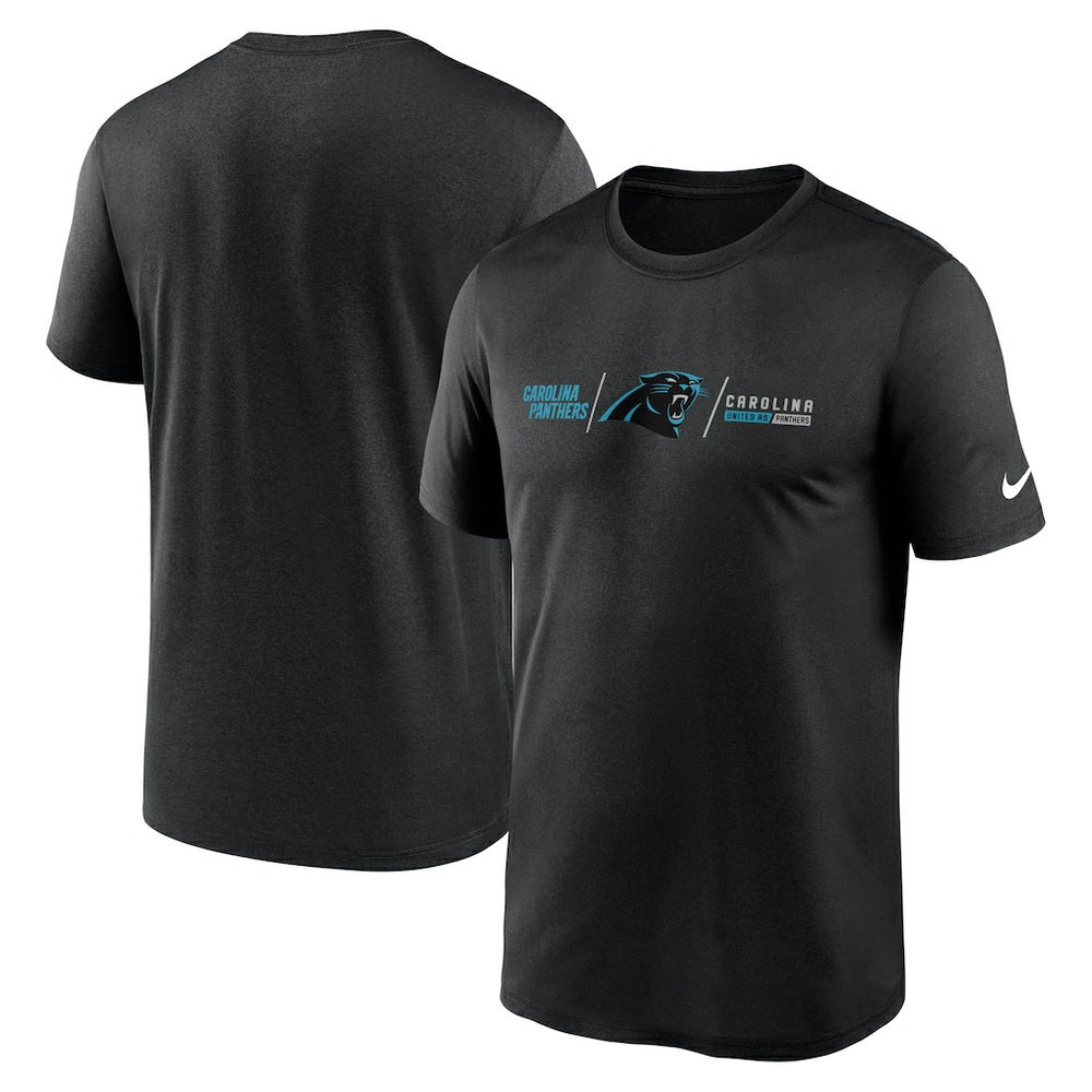 Carolina Panthers Horizontal Lockup Legend Performance T-Shirt - Black outlet