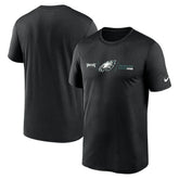 Philadelphia Eagles Horizontal Lockup Legend T-Shirt - Black on sale