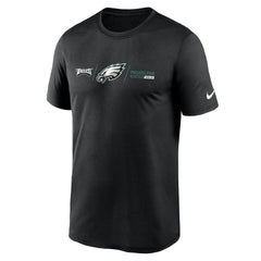 Philadelphia Eagles Horizontal Lockup Legend T-Shirt - Black on sale