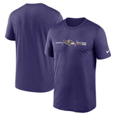 Baltimore Ravens Horizontal Lockup Legend T-Shirt - Purple cheap