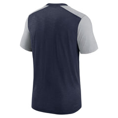 Seattle Seahawks Color Block Team Name T-Shirt - Heathered College Navy/Heathered Gray online