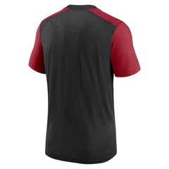 Arizona Cardinals Color Block Team Name T-Shirt - Heathered Black/Heathered Cardinal online
