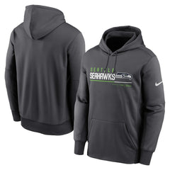 Seattle Seahawks Prime Logo Name Split Pullover Hoodie - Anthracite sale