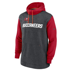 Tampa Bay Buccaneers Surrey Legacy Pullover Hoodie - Heathered Charcoal/Red discount