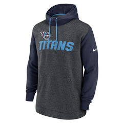Tennessee Titans Surrey Legacy Pullover Hoodie - Heathered Charcoal/Navy outlet