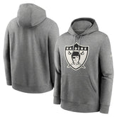 Oakland Raiders Rewind Club Fleece Pullover Hoodie - Heathered Gray online