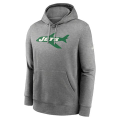 New York Jets Rewind Club Fleece Pullover Hoodie - Heathered Gray outlet