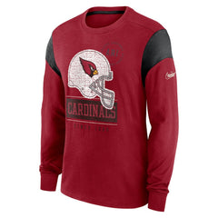 Arizona Cardinals Rewind Playback Helmet Long Sleeve T-Shirt - Cardinal cheap