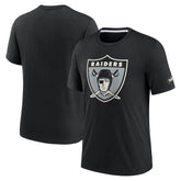 Las Vegas Raiders Rewind Playback Logo Tri-Blend T-Shirt - Black cheap