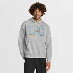 Los Angeles Chargers City Code Club Fleece Pullover Hoodie - Heathered Gray outlet