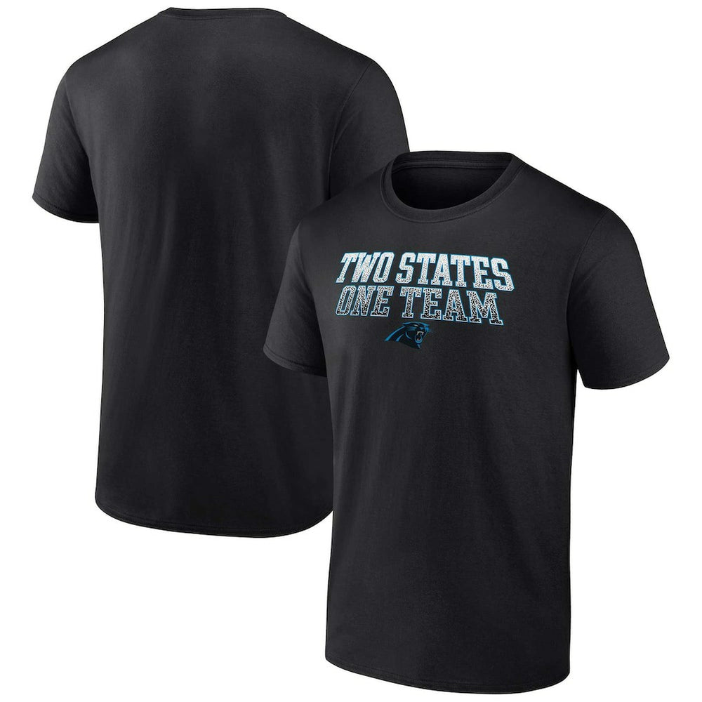 Carolina Panthers Big & Tall Two States One Team Statement T-Shirt - Black cheap