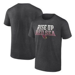 Arizona Cardinals Big & Tall Rise Up Red Sea Statement T-Shirt - Heathered Charcoal cheap