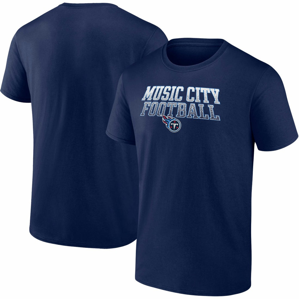 Tennessee Titans Big & Tall Music City Football Statement T-Shirt - Navy on sale