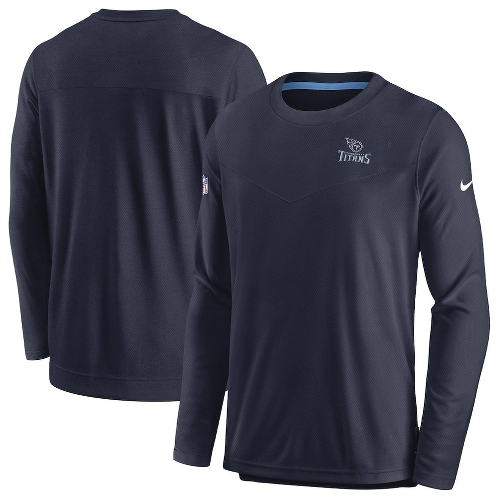 Tennessee Titans Sideline Lockup Performance Pullover Sweatshirt - Navy sale