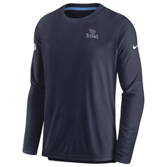 Tennessee Titans Sideline Lockup Performance Pullover Sweatshirt - Navy sale