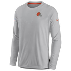 Cleveland Browns Sideline Lockup Performance Pullover Sweatshirt - Gray online
