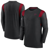 Atlanta Falcons Sideline Tonal Logo Performance Player Long Sleeve T-Shirt - Black outlet