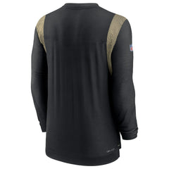 New Orleans Saints Sideline Tonal Logo Performance Player Long Sleeve T-Shirt - Black cheap
