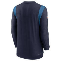 Tennessee Titans Sideline Tonal Logo Performance Player Long Sleeve T-Shirt - Navy cheap