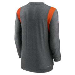 Cleveland Browns Sideline Tonal Logo Performance Player Long Sleeve T-Shirt - Charcoal outlet