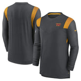 Washington Commanders Sideline Tonal Logo Performance Player Long Sleeve T-Shirt - Charcoal sale