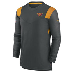 Washington Commanders Sideline Tonal Logo Performance Player Long Sleeve T-Shirt - Charcoal sale