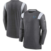 Indianapolis Colts Sideline Tonal Logo Performance Player Long Sleeve T-Shirt - Charcoal cheap