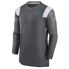 Indianapolis Colts Sideline Tonal Logo Performance Player Long Sleeve T-Shirt - Charcoal cheap