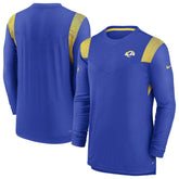 Los Angeles Rams Sideline Tonal Logo Performance Player Long Sleeve T-Shirt - Royal for sale