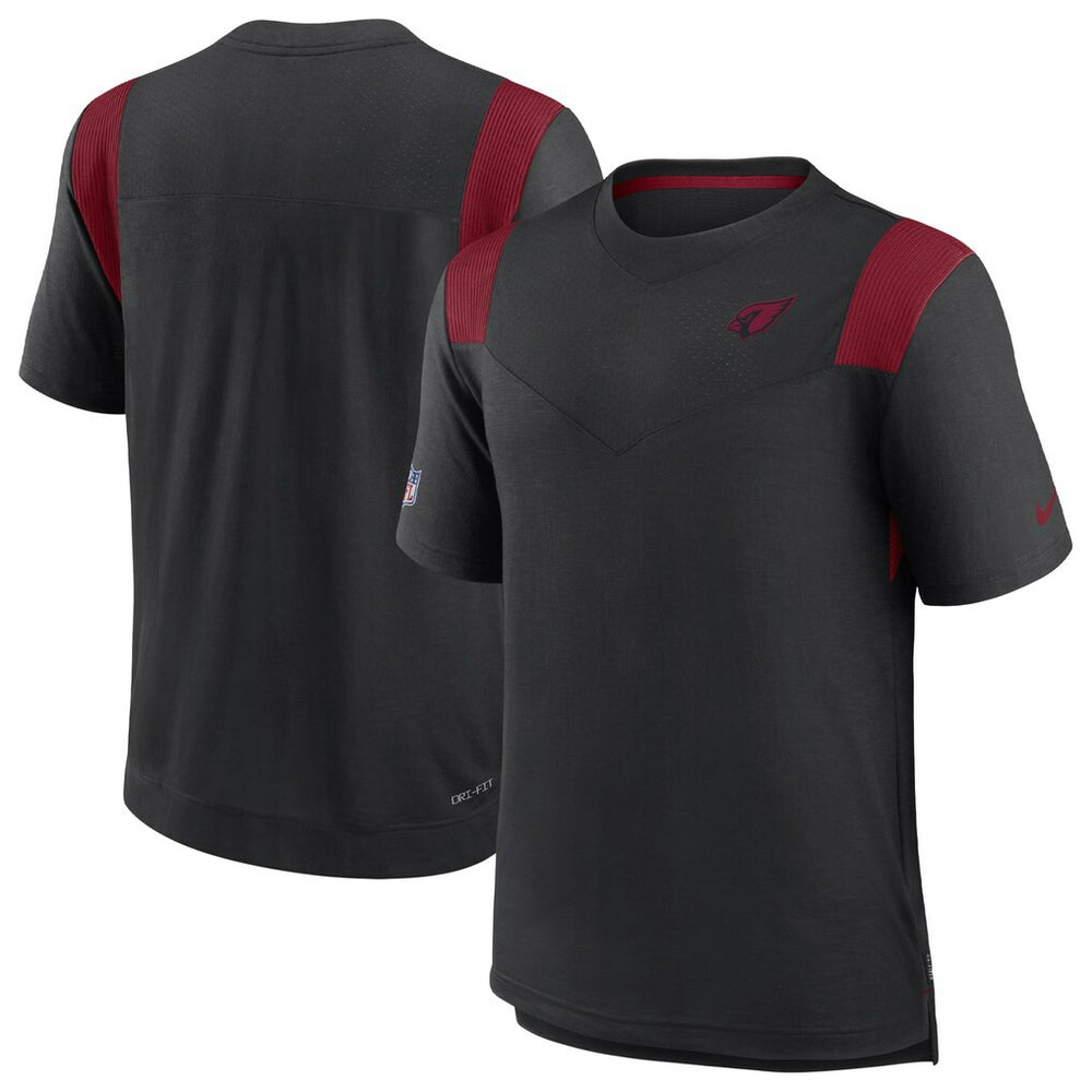 Arizona Cardinals Sideline Tonal Logo Performance Player T-Shirt - Black discount