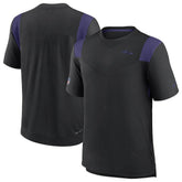 Baltimore Ravens Sideline Tonal Logo Performance Player T-Shirt - Black cheap