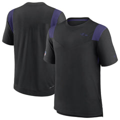 Baltimore Ravens Sideline Tonal Logo Performance Player T-Shirt - Black cheap