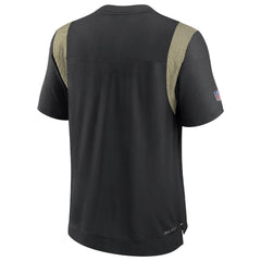 New Orleans Saints Sideline Tonal Logo Performance Player T-Shirt - Black outlet