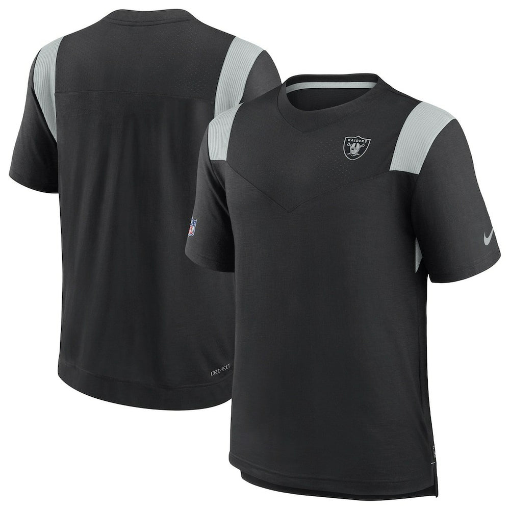 Las Vegas Raiders 2022 Sideline Tonal Logo Performance Player T-Shirt - Black on sale