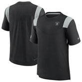 Las Vegas Raiders 2022 Sideline Tonal Logo Performance Player T-Shirt - Black on sale